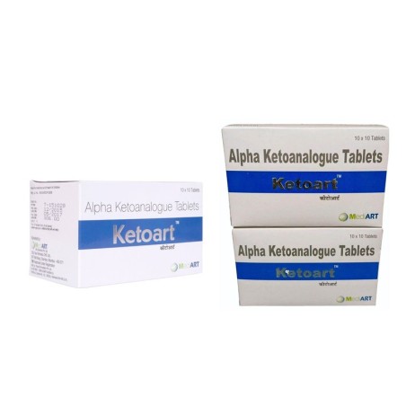 Ketoart tablet contains essential amion acids for human growth.